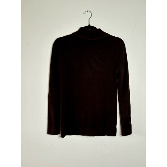 LAUREN Ralph Lauren sweater Brown Size Medium 3/4 Button Long Sleeve - Picture 11 of 15